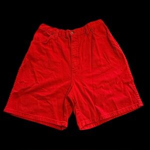 Backyard Blues 80s Vintage Red Mom High Waisted Shorts Sz 16